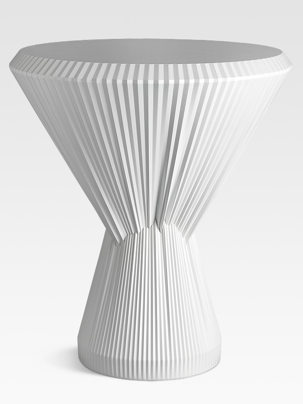 plisago biały porcelanowy stolik kawowy 52 cm