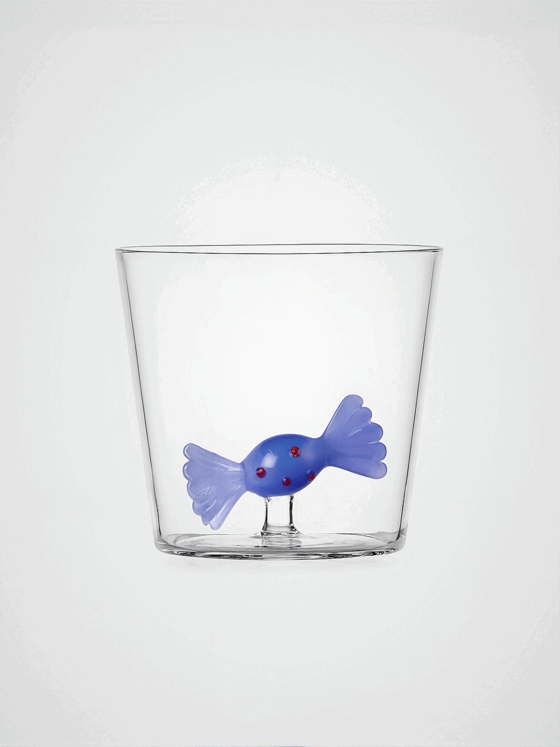 NUTCRACKER szklanka z niebieskim cukierkiem