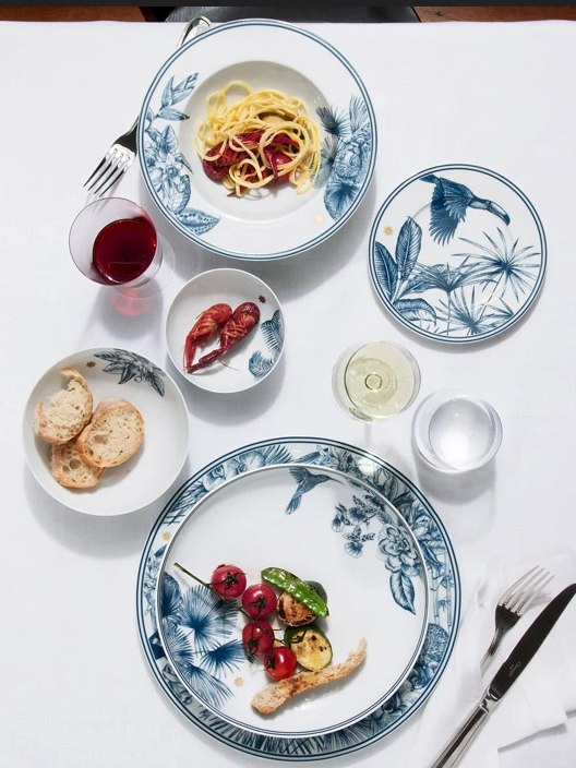 PARAISO BLUE TALERZ OBIADOWY serwisowy 32 cm - obrazek 3