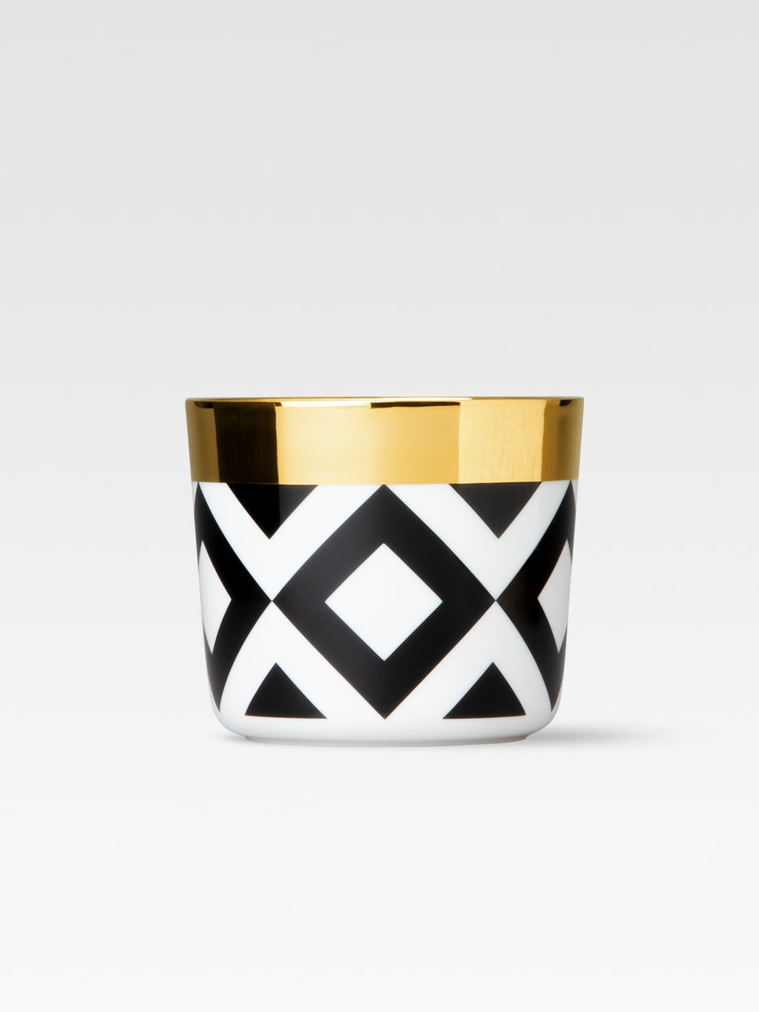 GOBLET do SZAMPANA CZARNO- BIAŁE ROMBY