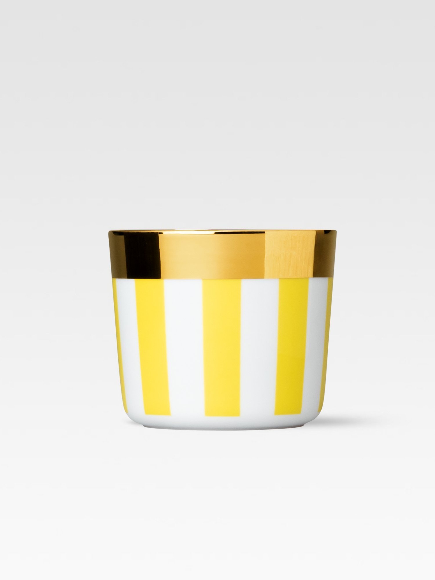 GOBLET do SZAMPANA PASY PIONOWE ŻÓŁTE