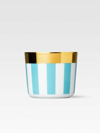 GOBLET do SZAMPANA PASY PIONOWE TURKUSOWE