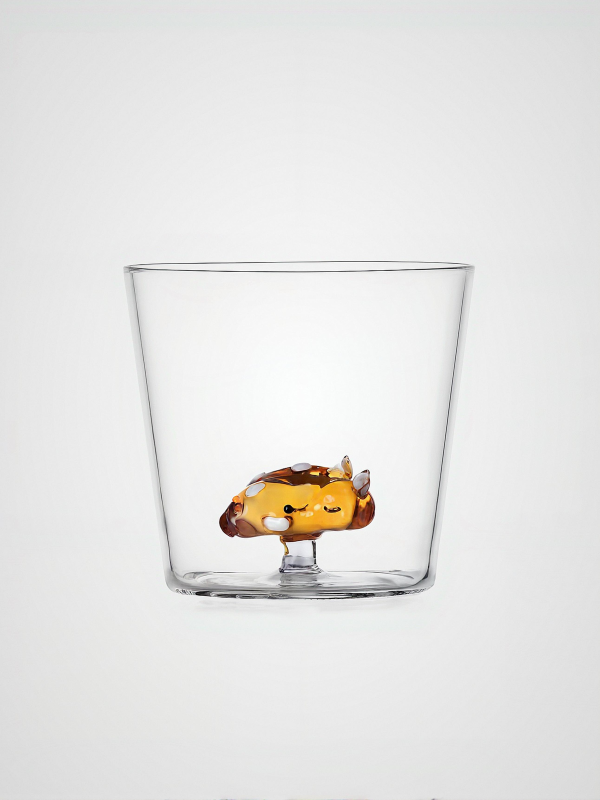 WOODLAND TALES szklanka z leżącą sarenką