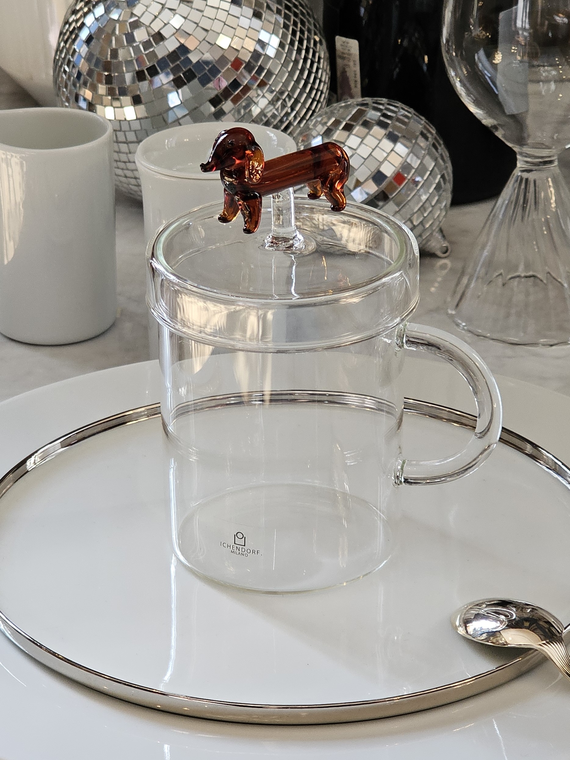 DOGS kubek z uchem Jamnik