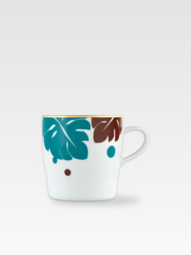 AURÉOLE COLORÉE BŁĘKIT-BRĄZ FILIŻANKA DO KAWY 7,8 cm