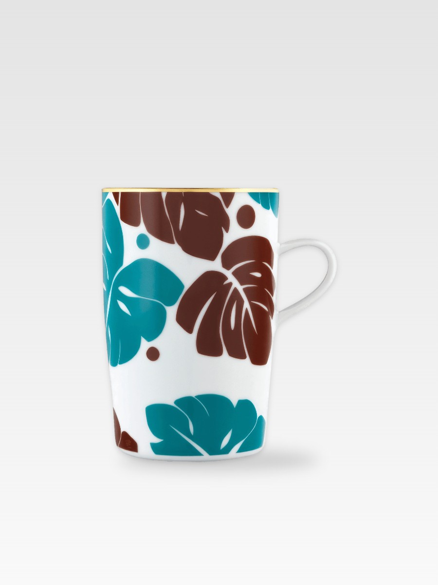 AURÉOLE COLORÉE BŁĘKIT-BRĄZ KUBEK 7,8 cm