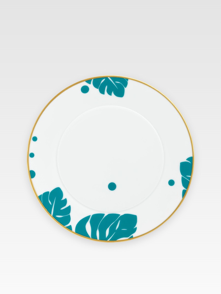 AURÉOLE COLORÉE BŁĘKIT TALERZ ŚNIADANIOWY 23,6 cm
