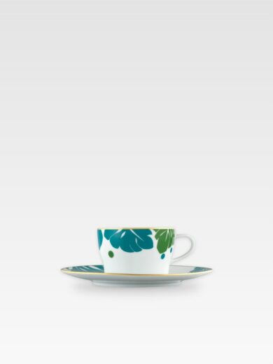 AURÉOLE COLORÉE BŁĘKIT-ZIELEŃ FILIŻANKA DO HERBATY / CAPPUCCINO ZE SPODKIEM 17,9 cm