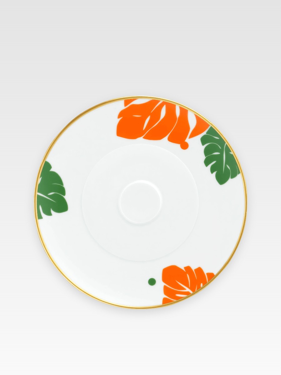 AURÉOLE COLORÉE ZIELEŃ-POMARAŃCZ SPODEK 17,9 cm
