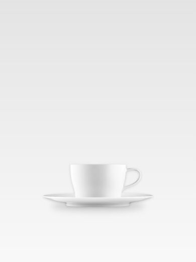 AURÉOLE WHITE FILIŻANKA DO HERBATY / CAPPUCCINO ZE SPODKIEM 17,9 cm