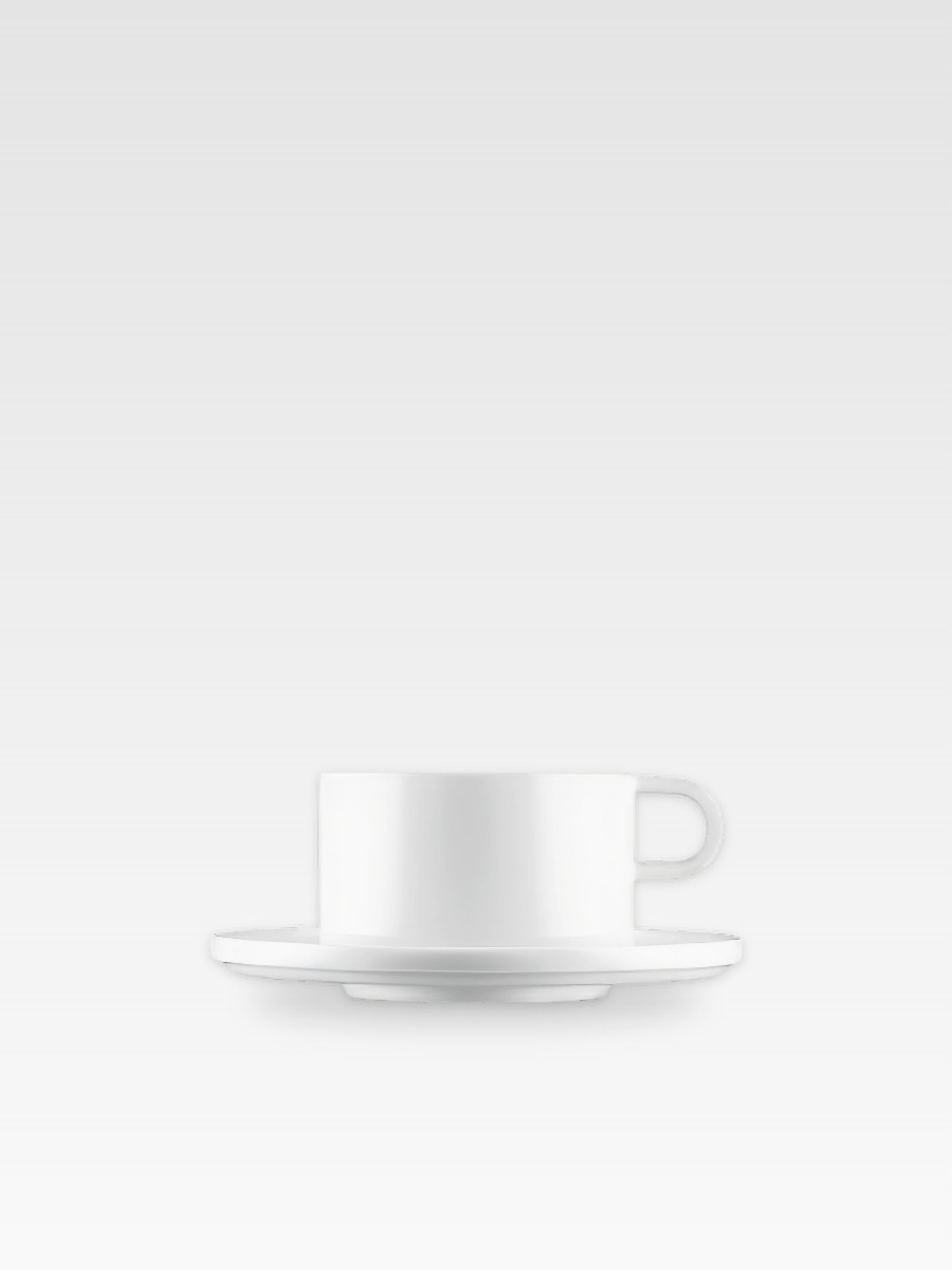DATUM WHITE FILIŻANKA DO HERBATY ZE SPODKIEM 15,6 cm