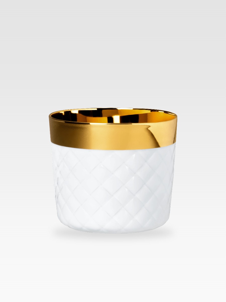 GOBLET do szampana BRAIDS biały/złoty – Sieger by Fürstenberg (zdjęcie 2)