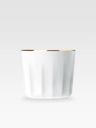GOBLET do szampana FACETS biały/złoty – Sieger by Fürstenberg