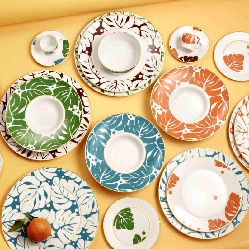 Auréole colorée zieleń talerz do pasty 26 cm – FÜRSTENBERG (zdjęcie 2)