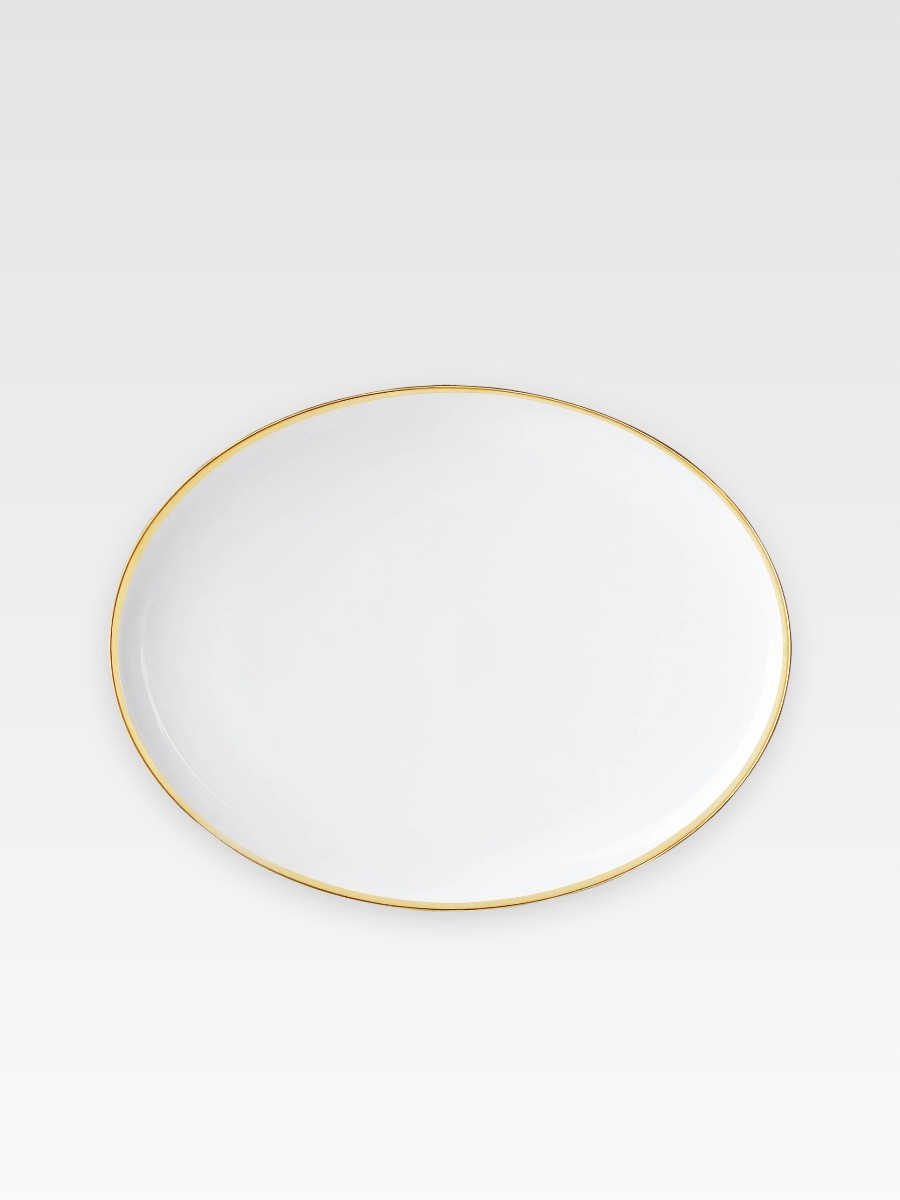 TREASURE GOLD TALERZ OWALNY 31,5 cm