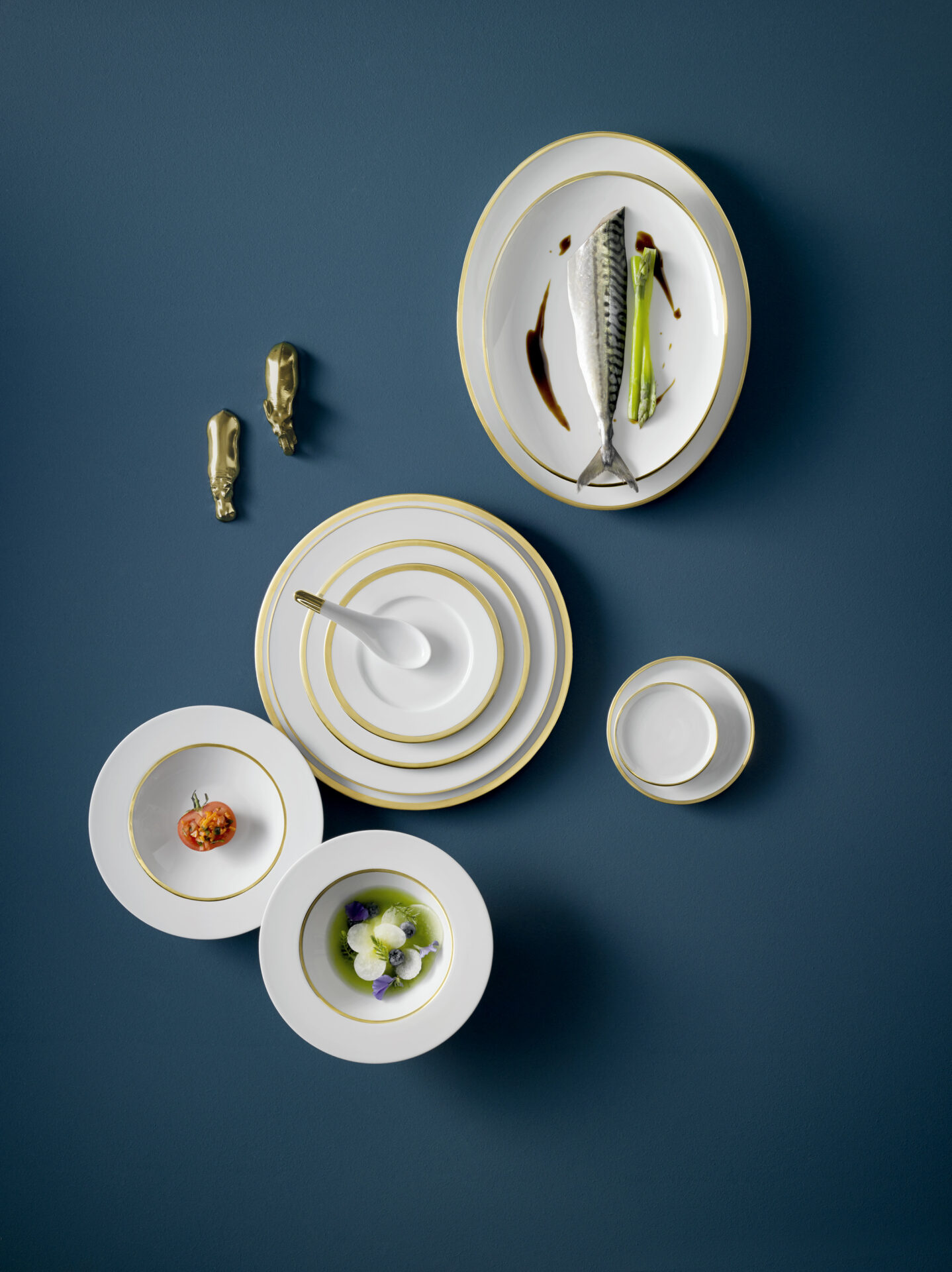 Treasure Gold – biała porcelana ze złotem